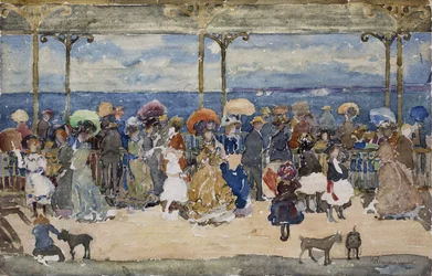 桟橋で、ナンタスケット、c.1900-05